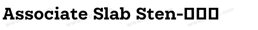 Associate Slab Sten字体转换
